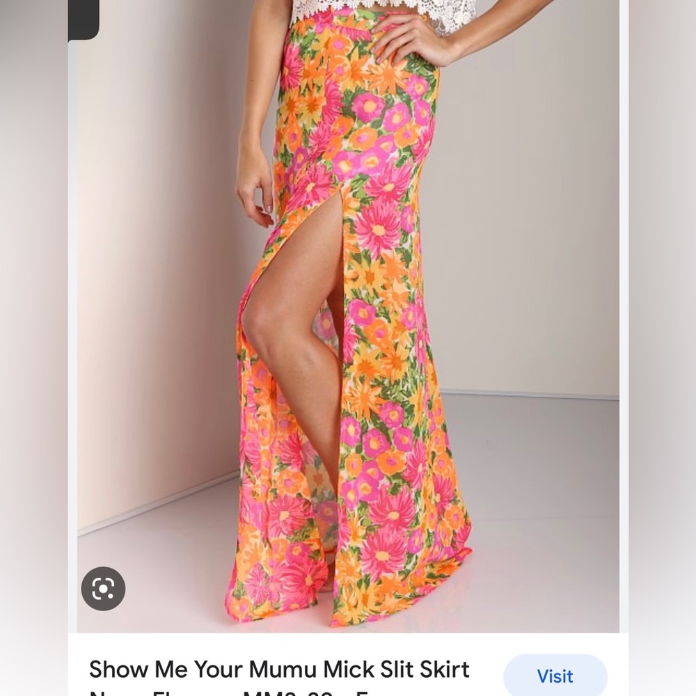 Show me your mumu Mick slit skirt